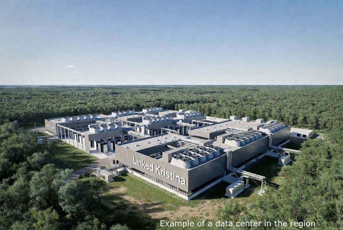 Example of a data center in Kristinestad Finland